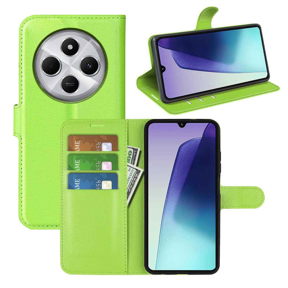 Xiaomi Redmi 14C 4G PU Wallet Case (Green)