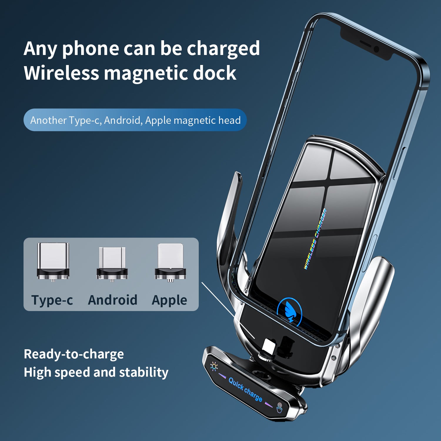 Wireless Car Charger Air Vent Mount