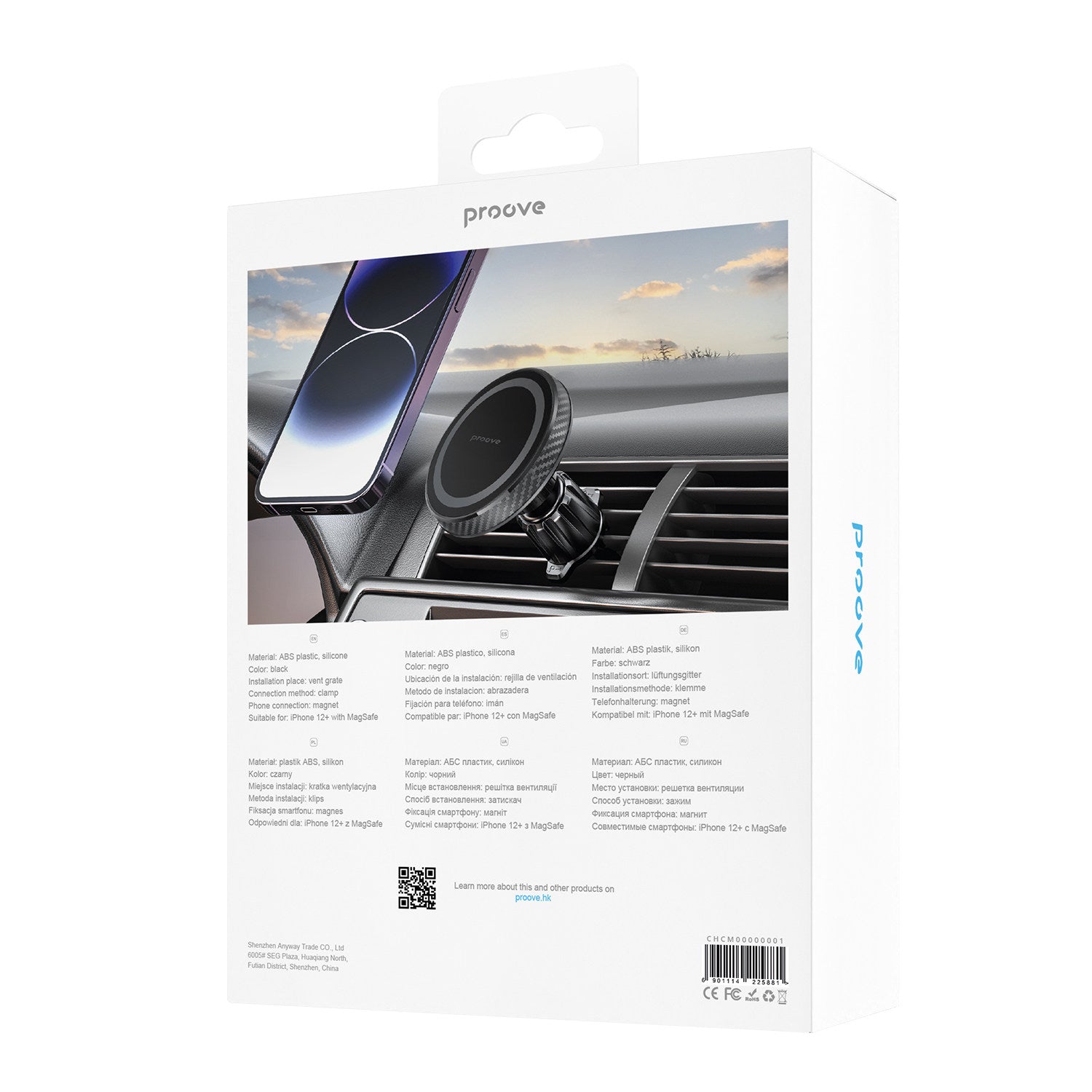 Proove Carbon Magsafe Air Vent Car Holder