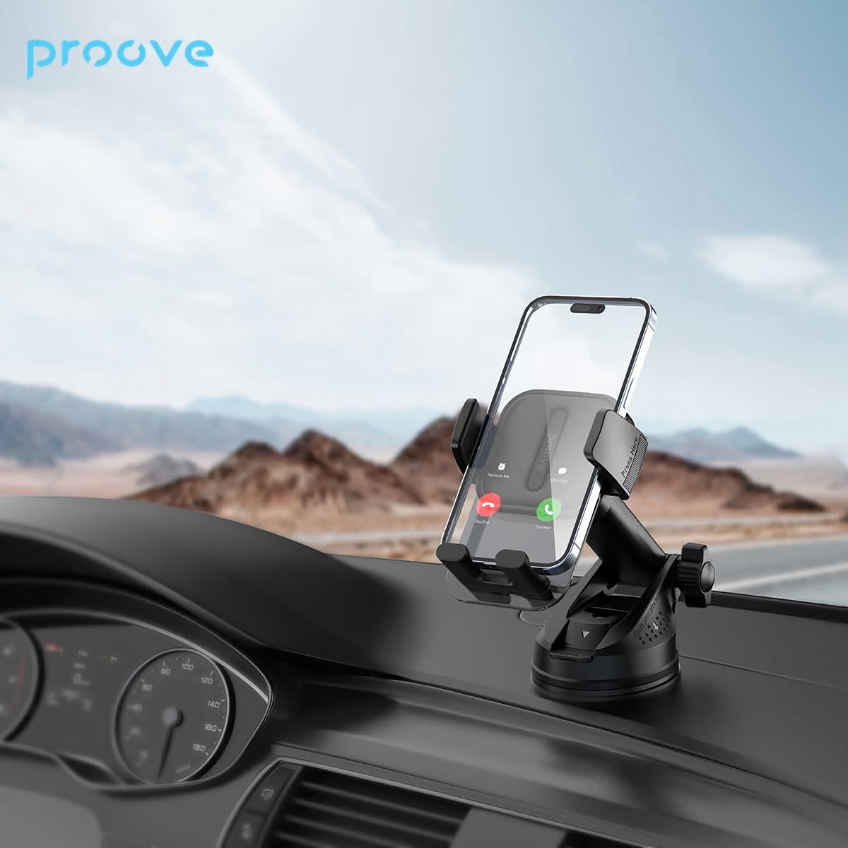 Proove Crystal Clamp Plus Suction Type Car Holder