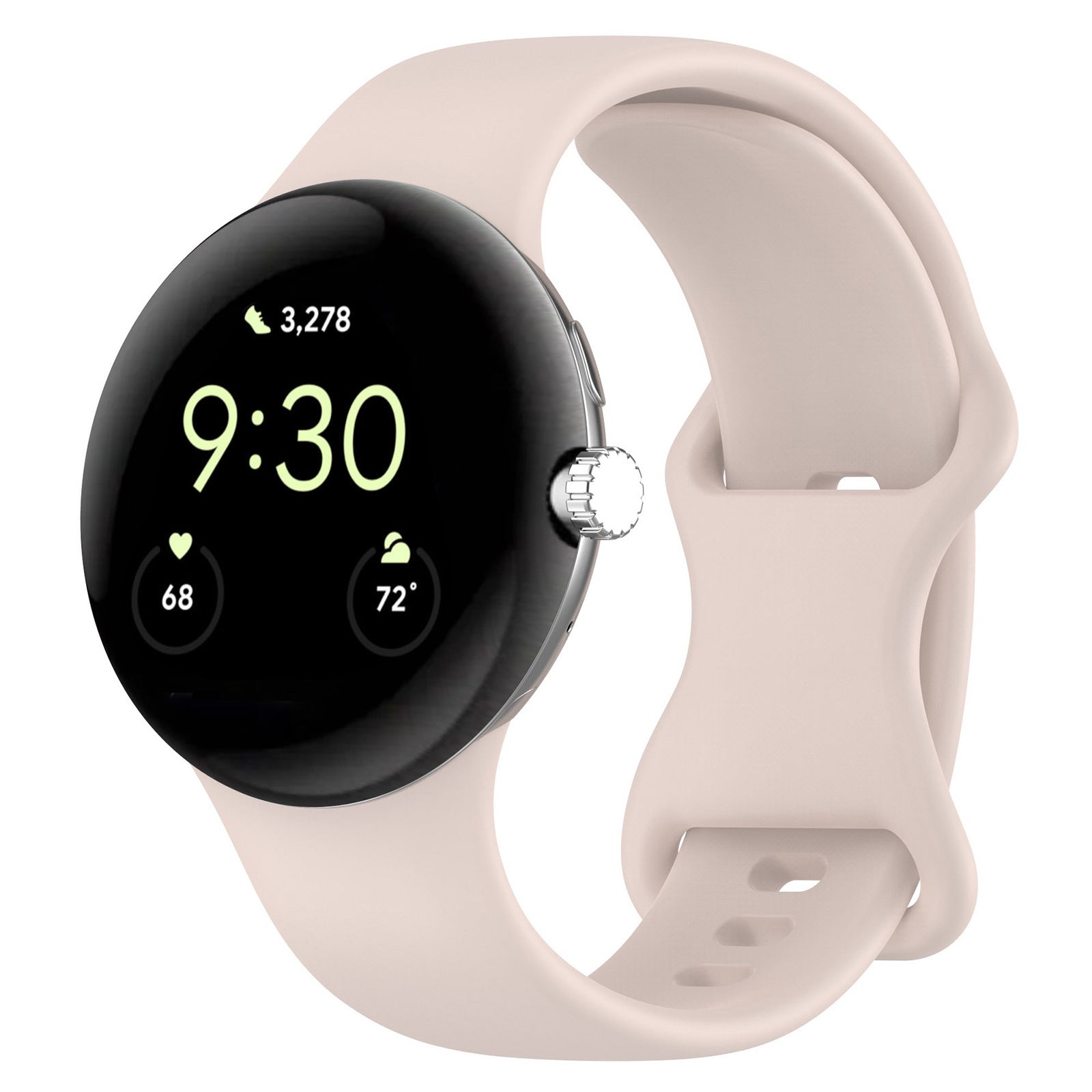 Google Pixel Watch 3 45mm Silicone Strap (Pink)