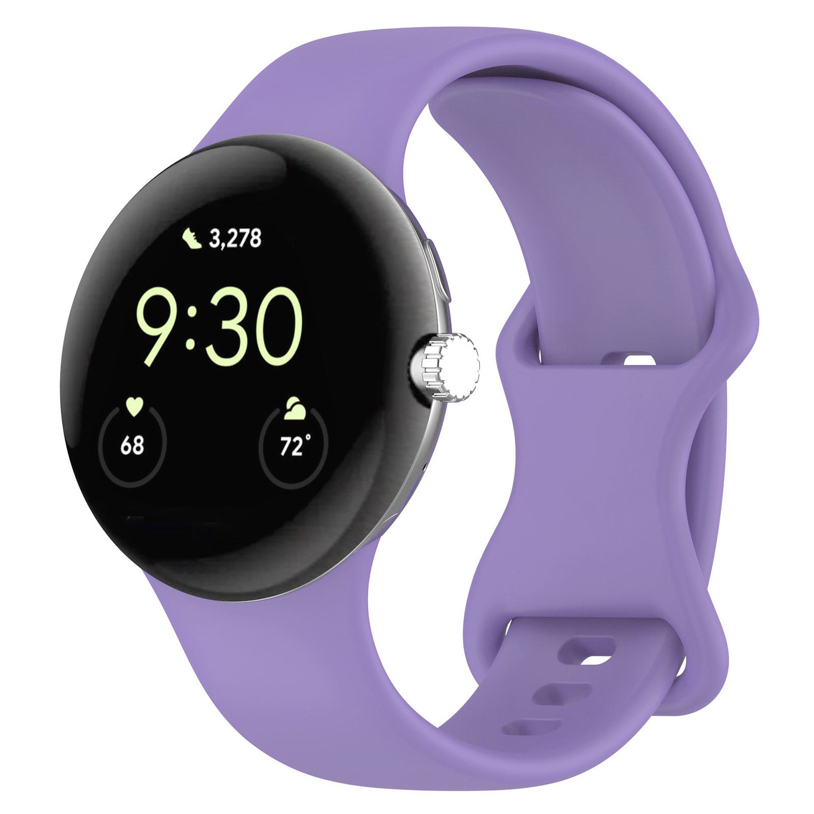 Google Pixel Watch 3 45mm Silicone Strap (Purple)