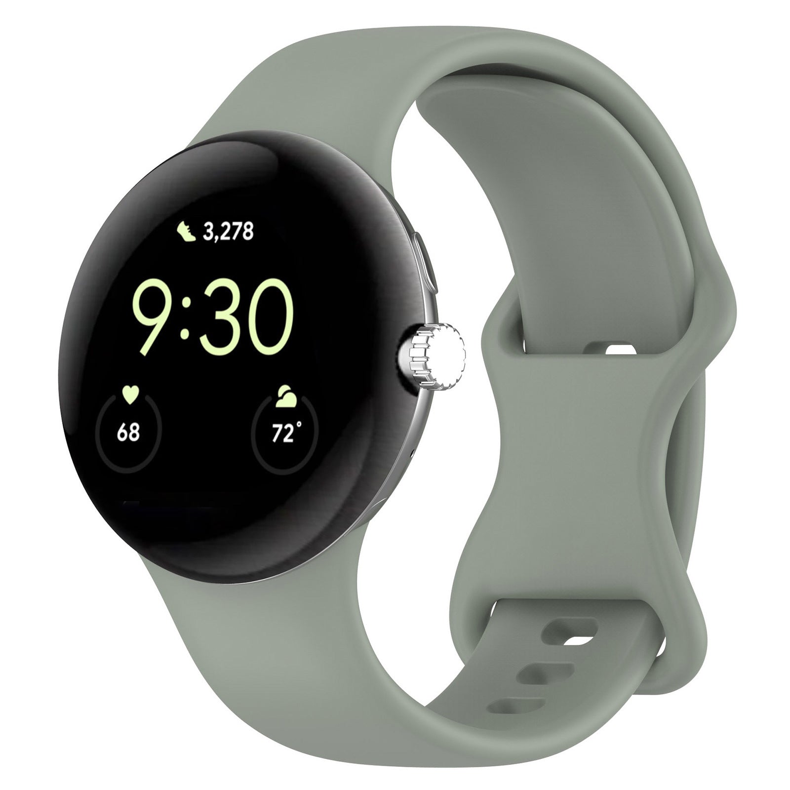 Google Pixel Watch 3 45mm Silicone Strap (Celadon)