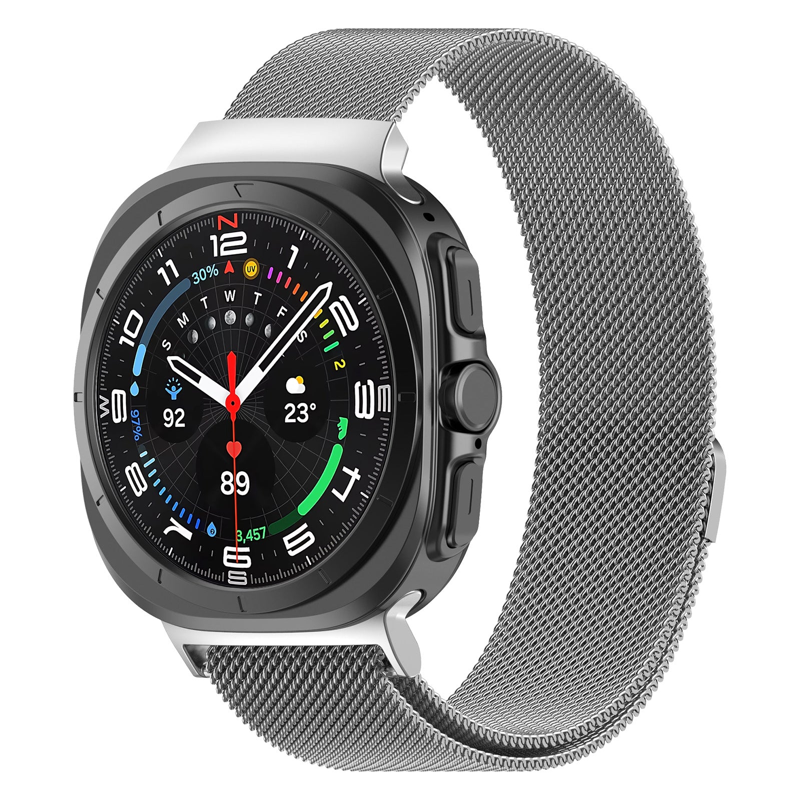 Samsung Galaxy Watch Ultra Milanese Loop Strap (Silver)