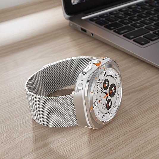 Samsung Galaxy Watch Ultra Milanese Loop Strap (Silver)