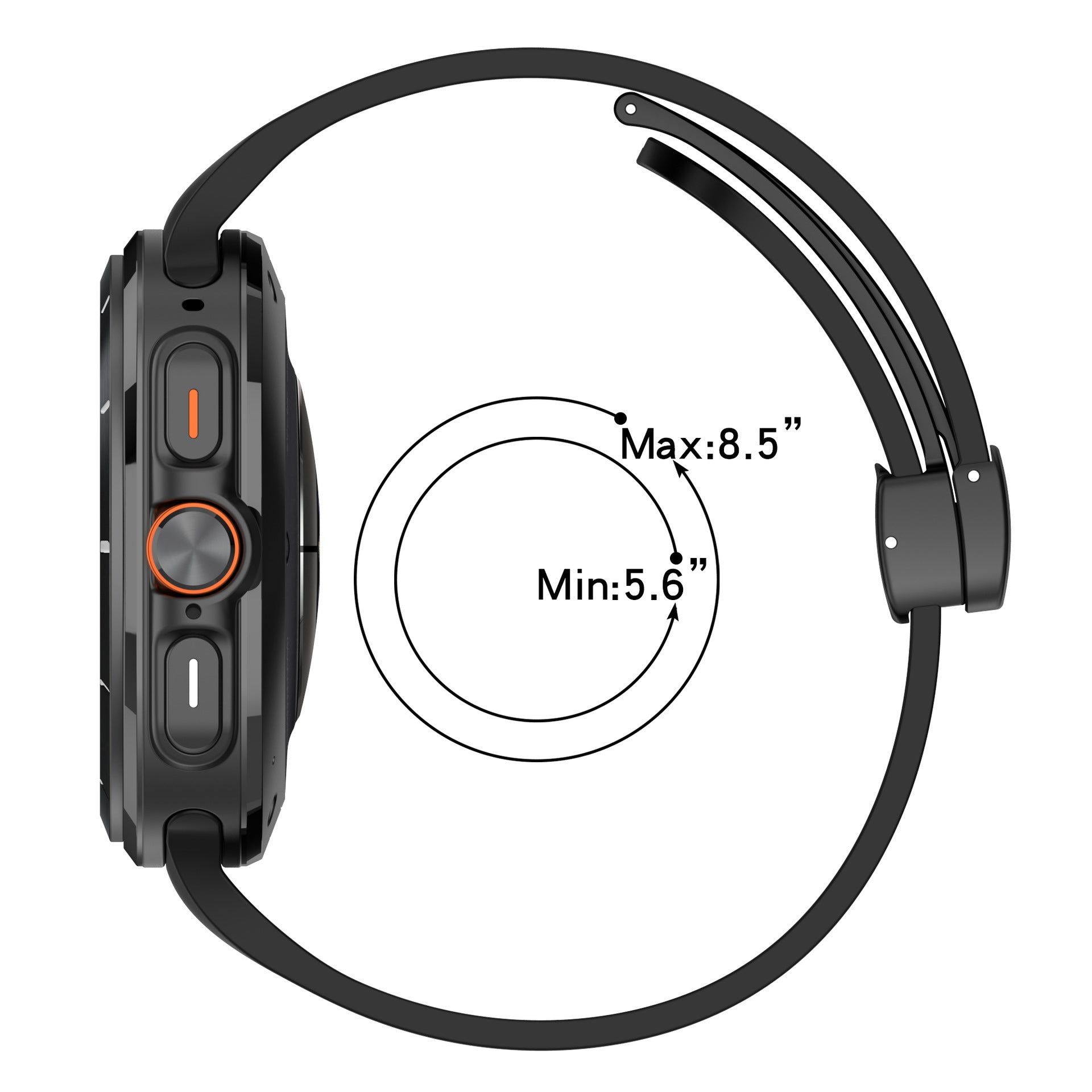 Samsung Galaxy Watch Ultra Magnetic Sport Strap (Black)