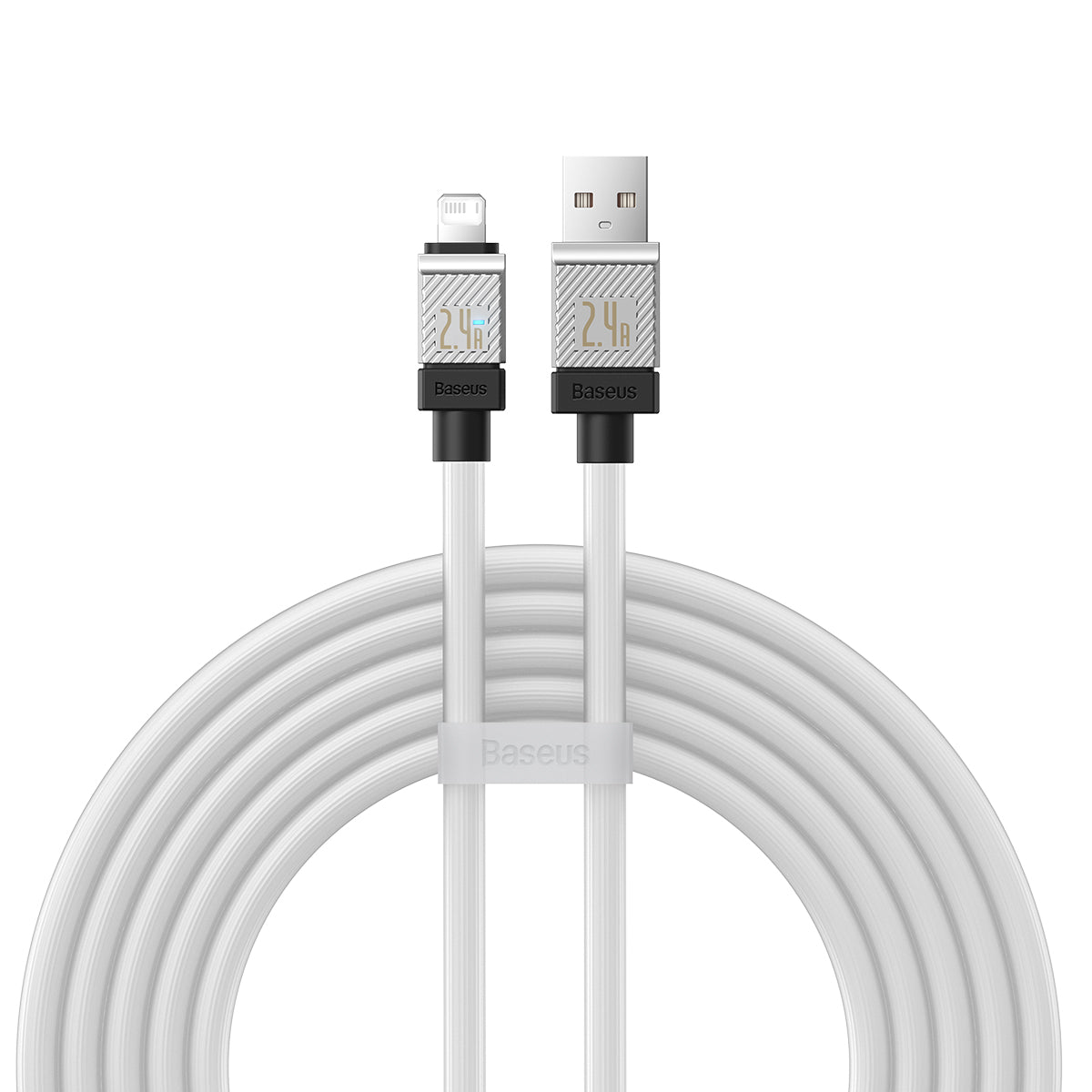 Baseus CoolPlay Series Fast Charging USB-A to iPhone Cable 2.4A 2m White