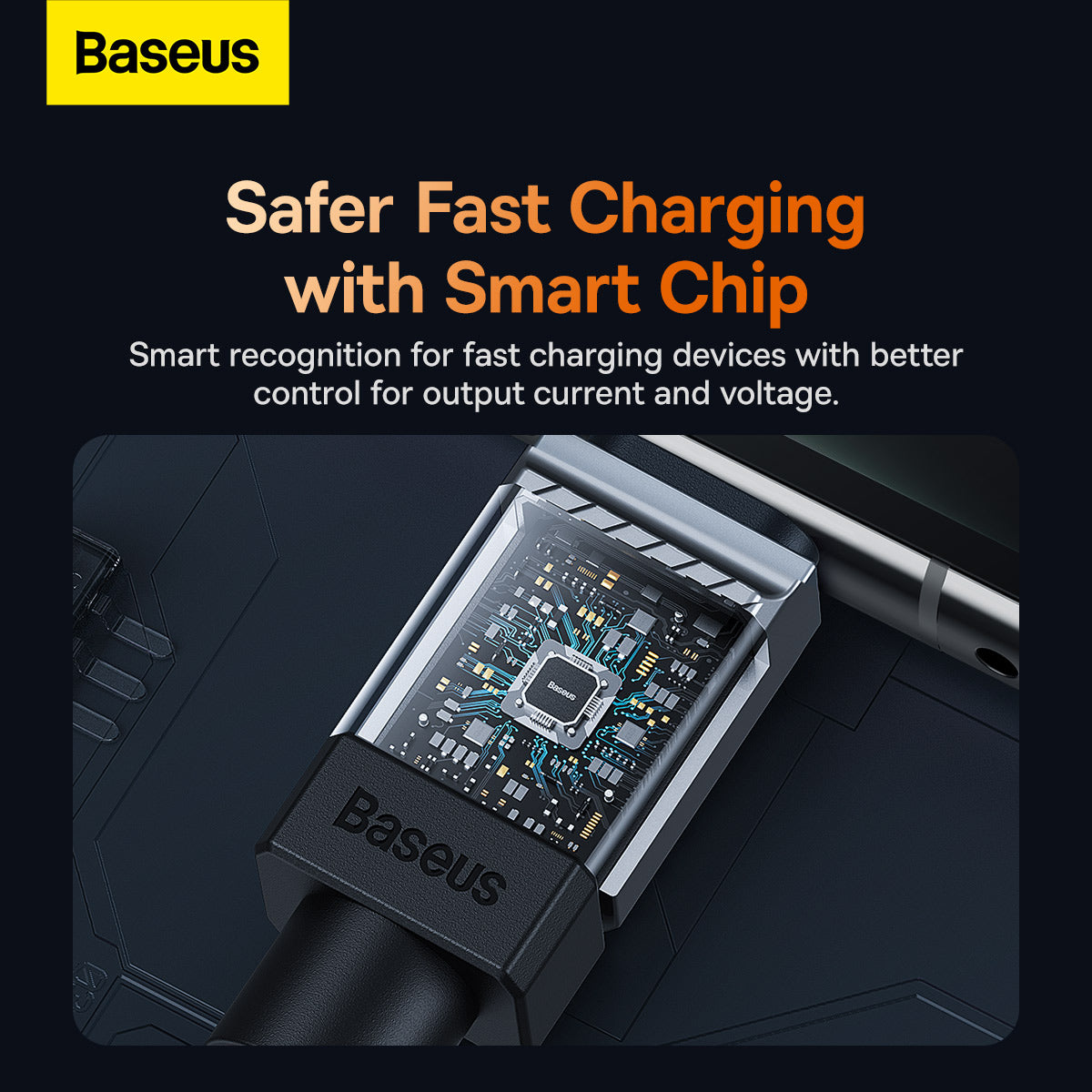 Baseus CoolPlay Series Fast Charging USB Type-A to Type-C Cable 100W 1m Orange