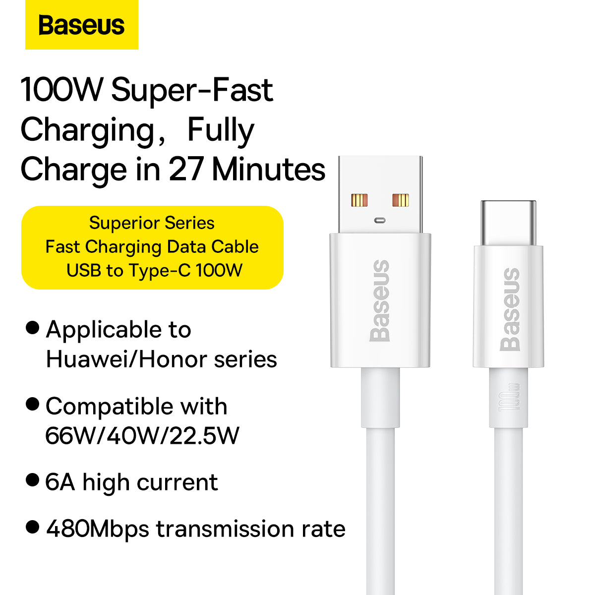 USB-A to USB-C Cable 1m