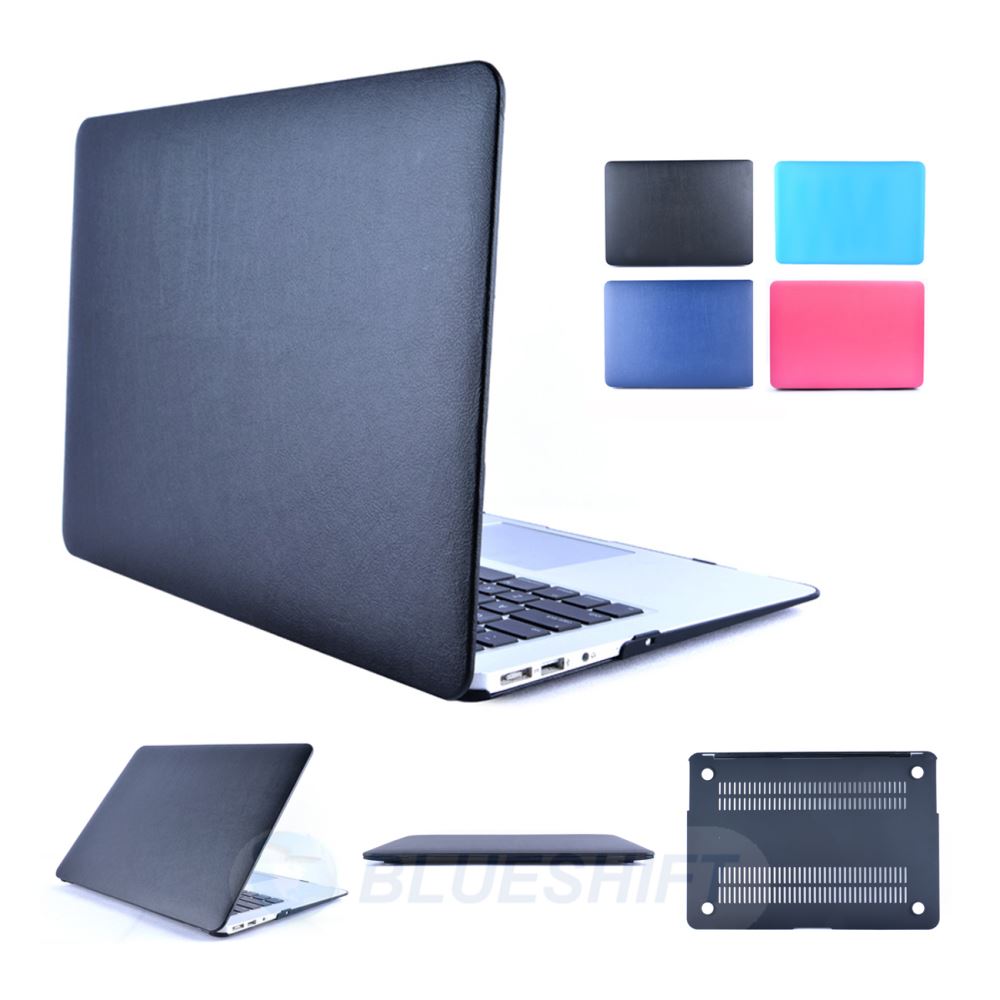 MacBook Air 11" (2012-2015) A1465 Leatherette Hard Case (Black)