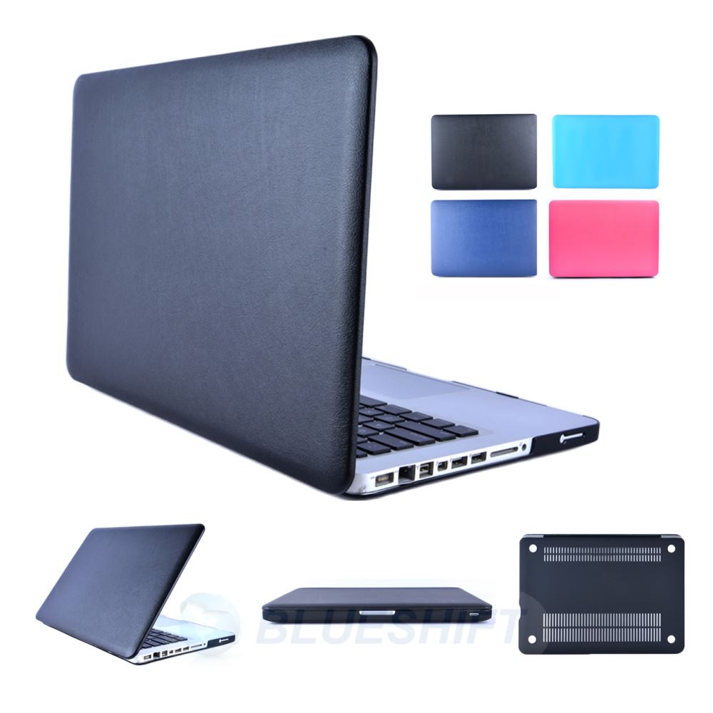 MacBook Air 13" (2012-2017) A1466 Leatherette Hard Case (Black)