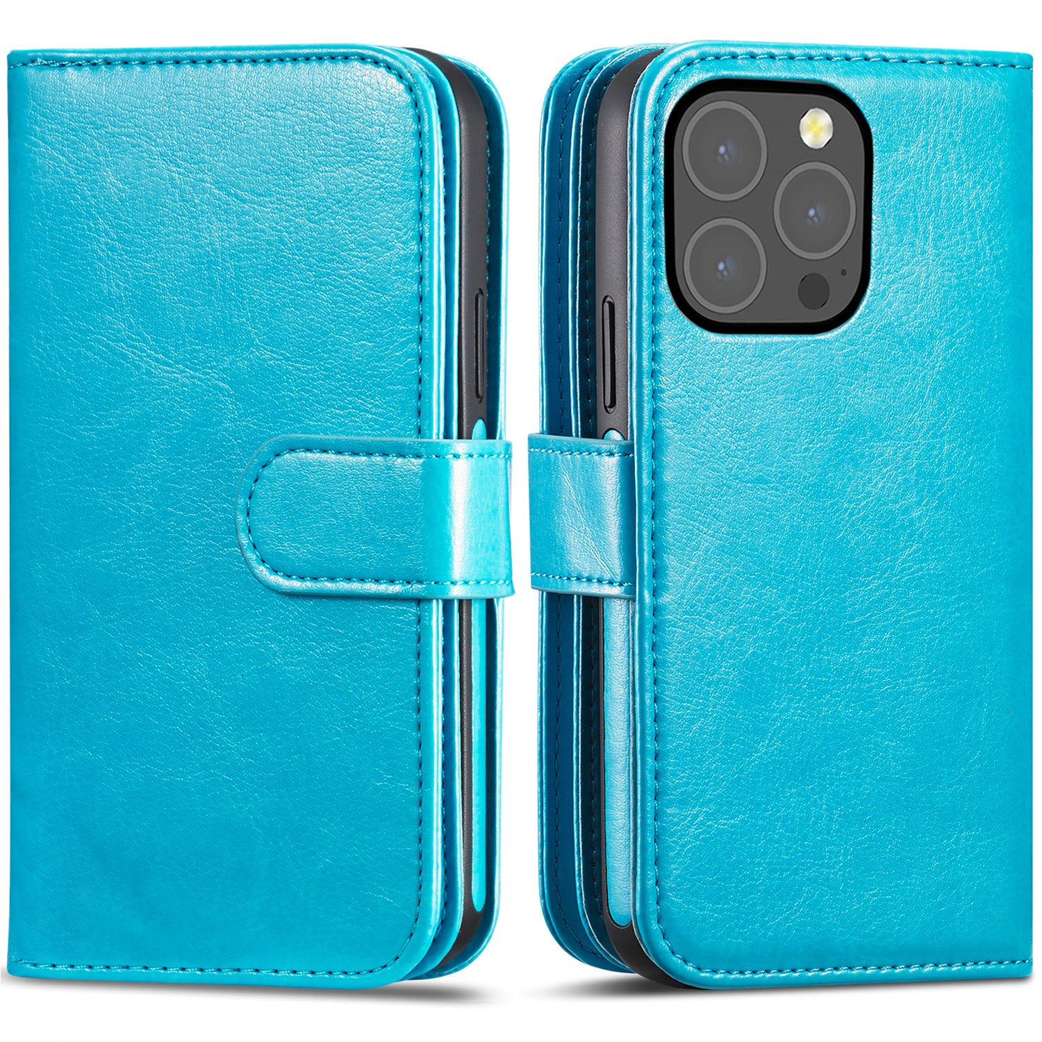 iPhone 13 Pro Max Case Double Wallet (Blue)