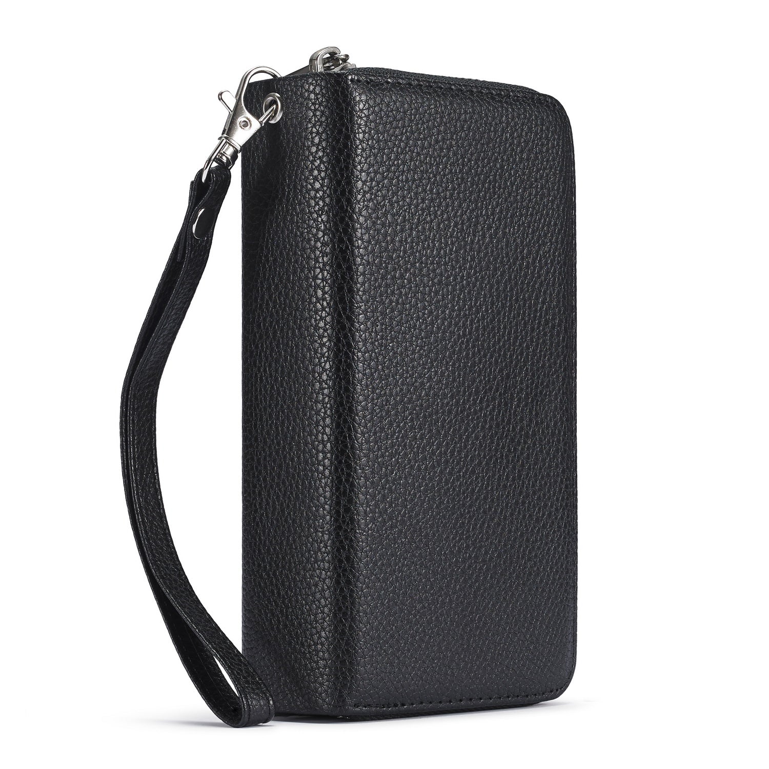 iPhone 12 Mini Case Zipper Wallet (Black)