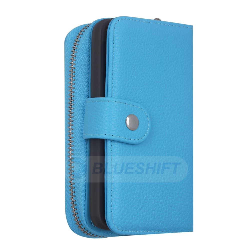 iPhone 5/5S/SE(1st Gen) Case Zipper Wallet (LightBlue)