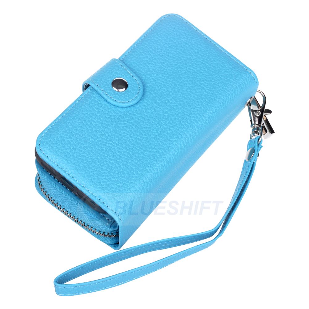 iPhone 5/5S/SE(1st Gen) Case Zipper Wallet (LightBlue)