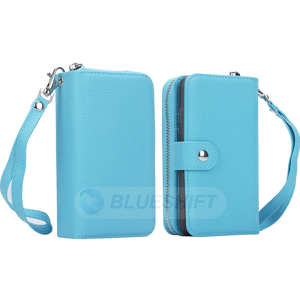 iPhone 6/6S Case Zipper Wallet (LightBlue)