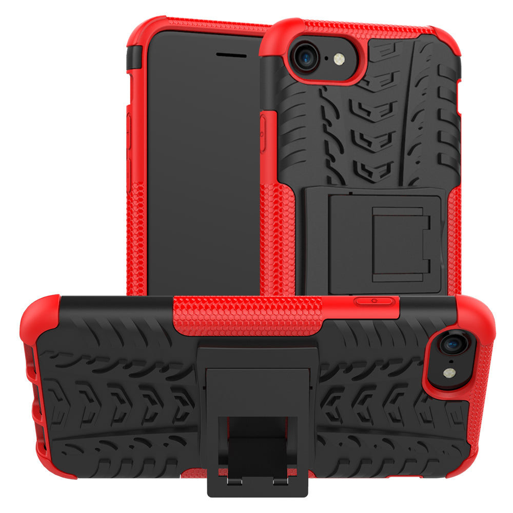 iPhone SE Case (3rd Gen) Heavy Duty (Red)