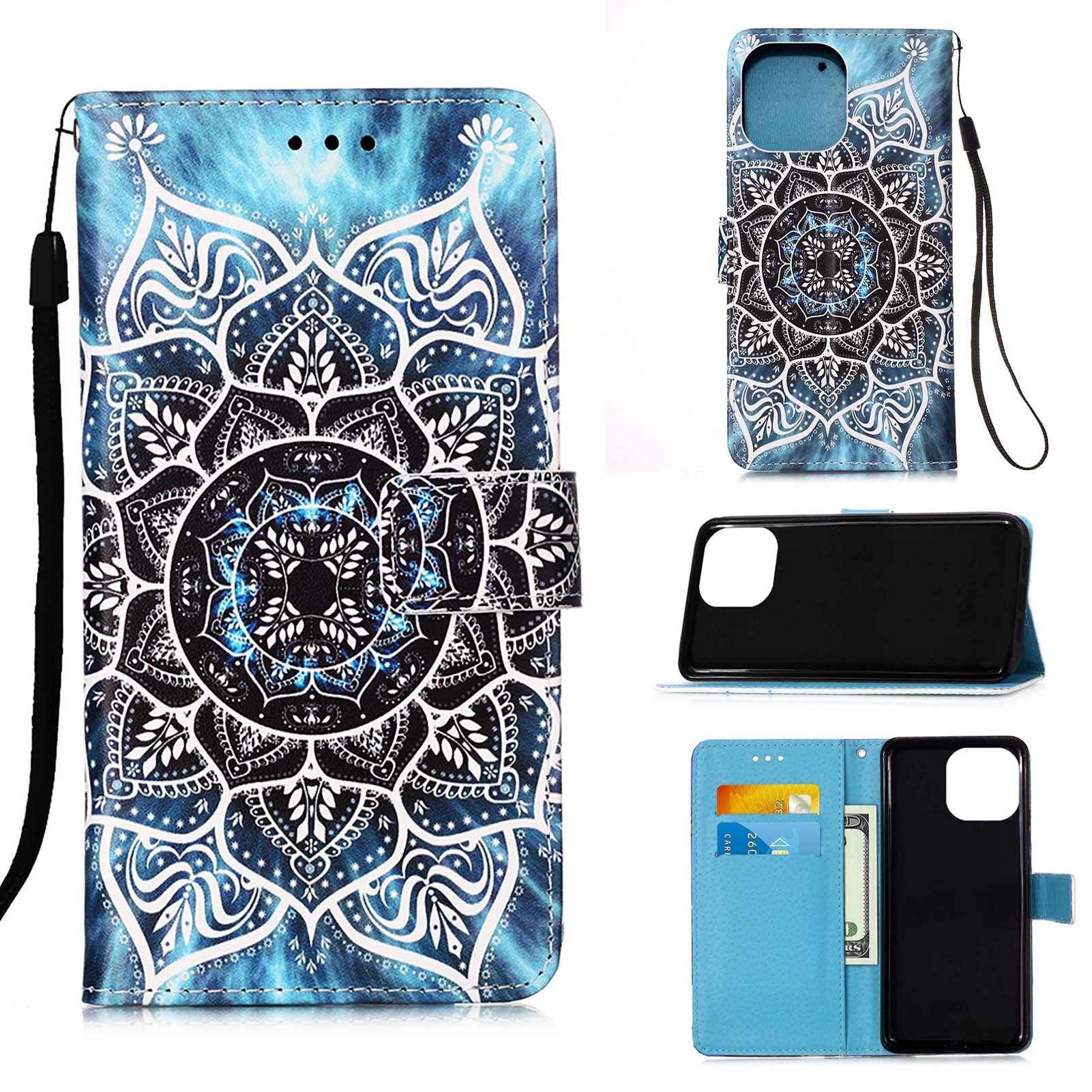 iPhone 13 Case Designer PU (Mandala)