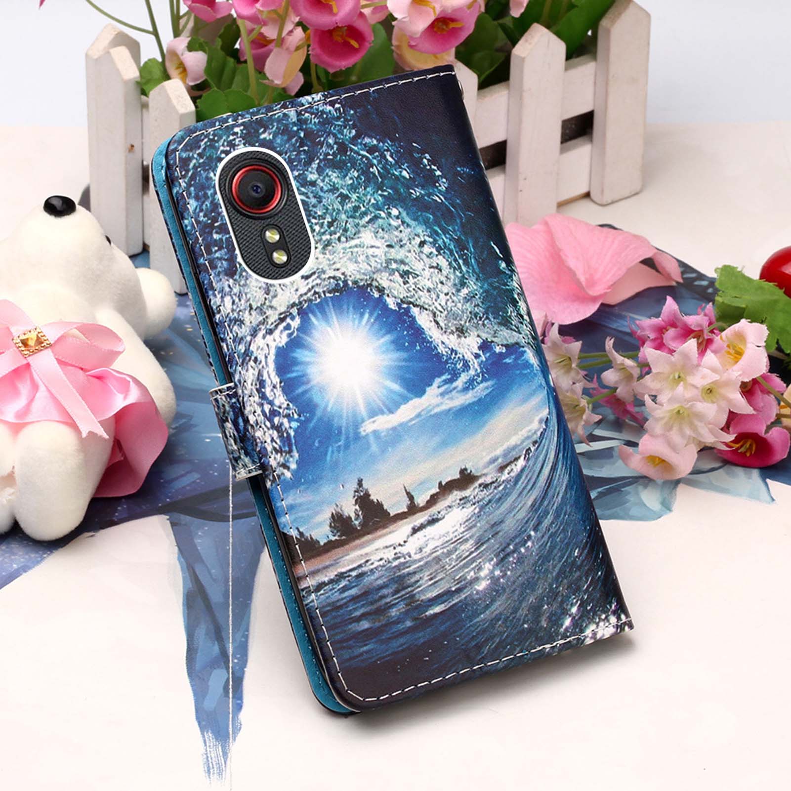 Samsung Xcover 5 Case Designer PU (SeaWave)