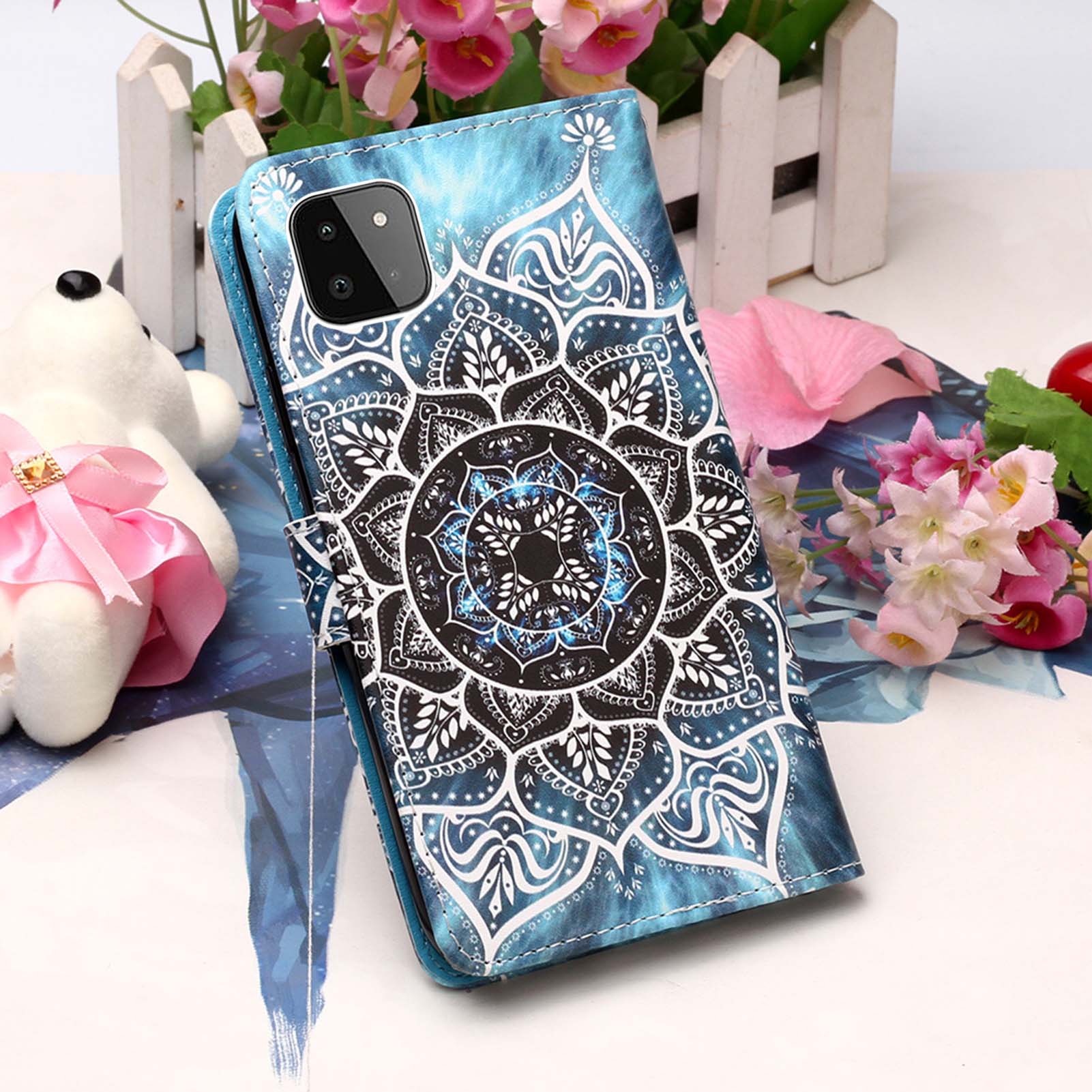 Samsung A22 5G Case Designer PU (Mandala)