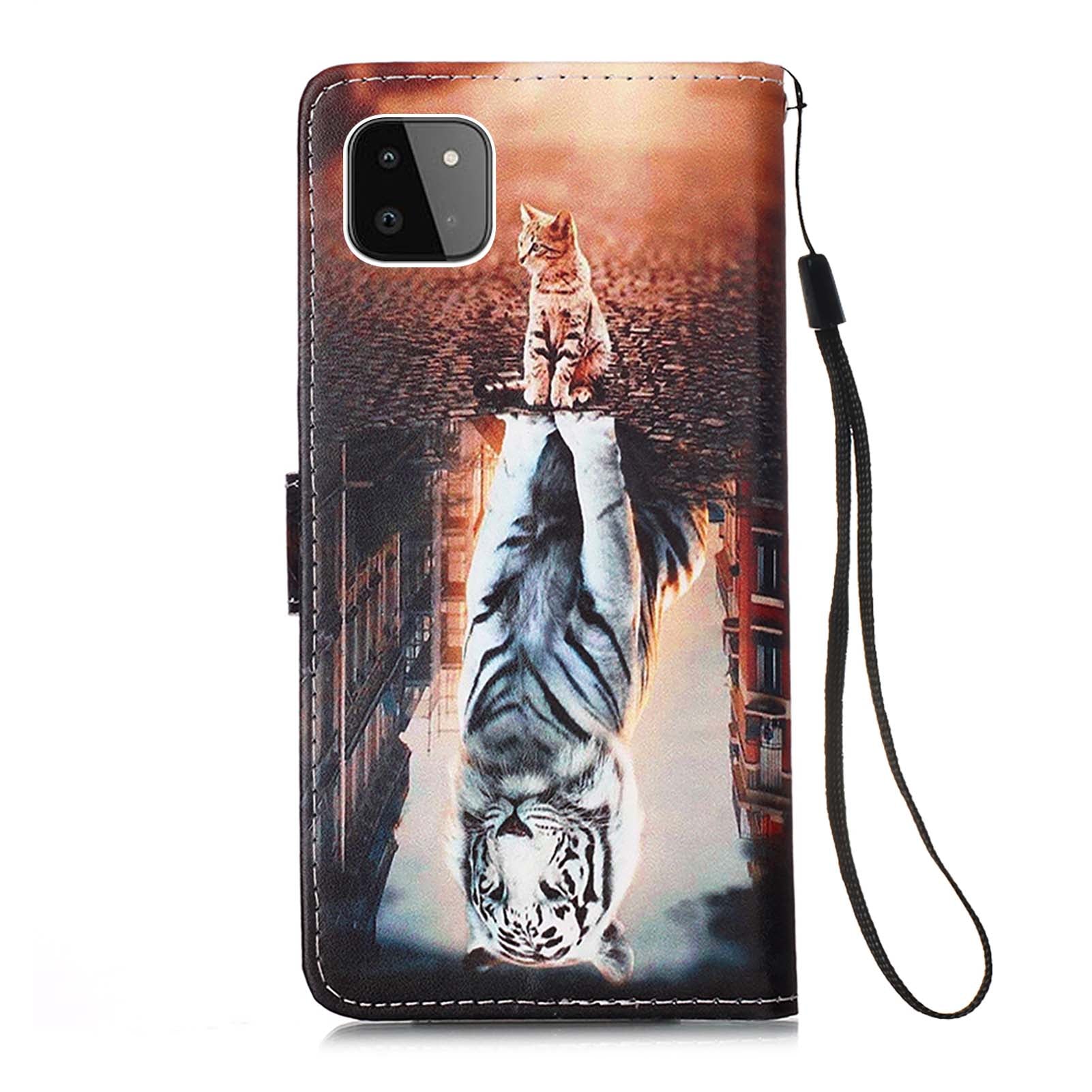 Samsung A22 5G Case Designer PU (Cat&Tiger)