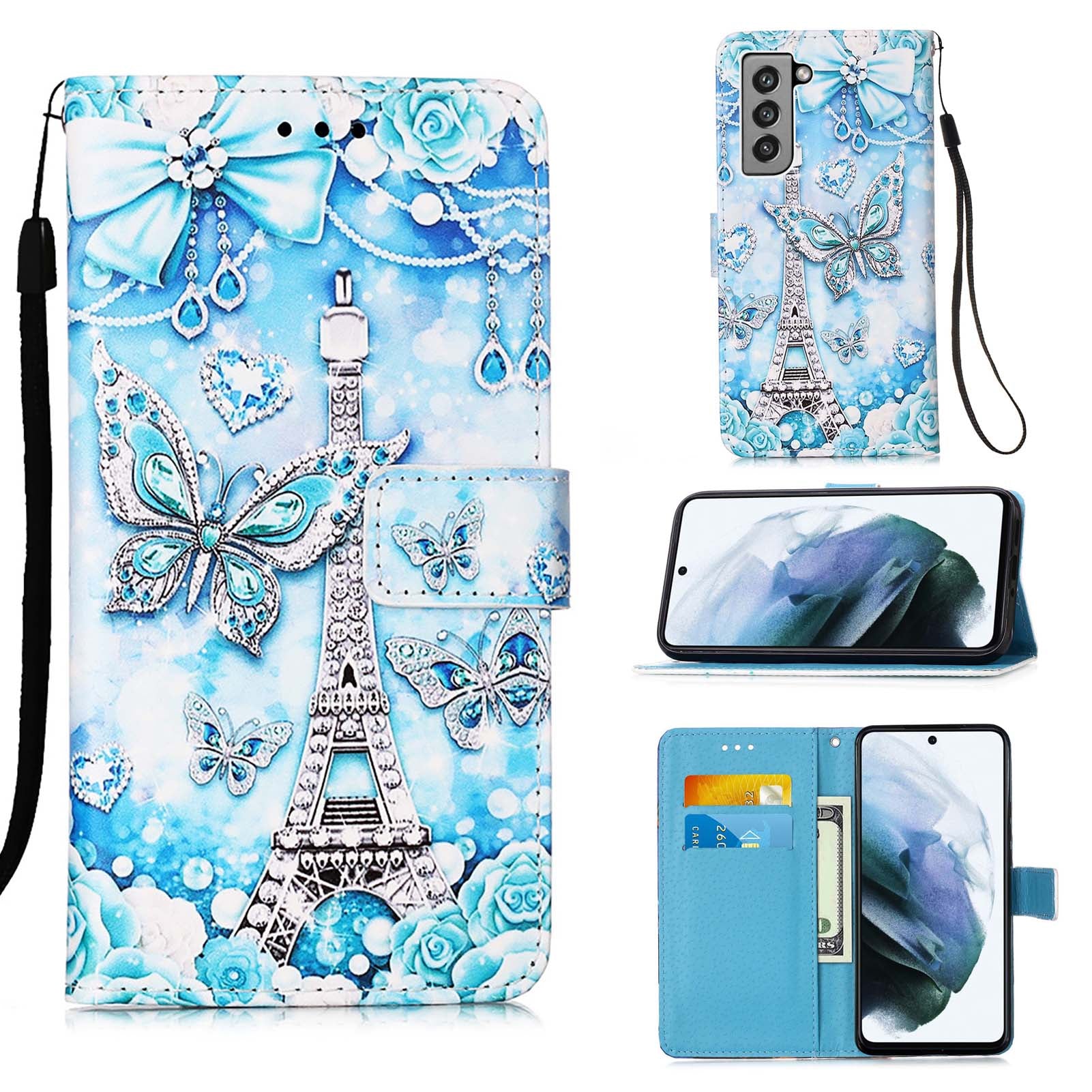 Samsung S21 FE Case Designer PU (EiffelTower)