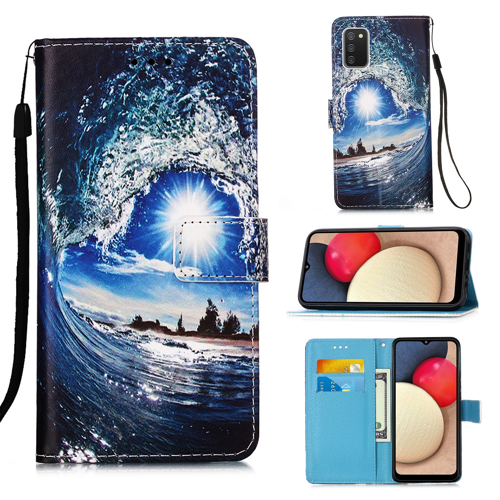 Samsung A03s Case Designer PU (SeaWave)