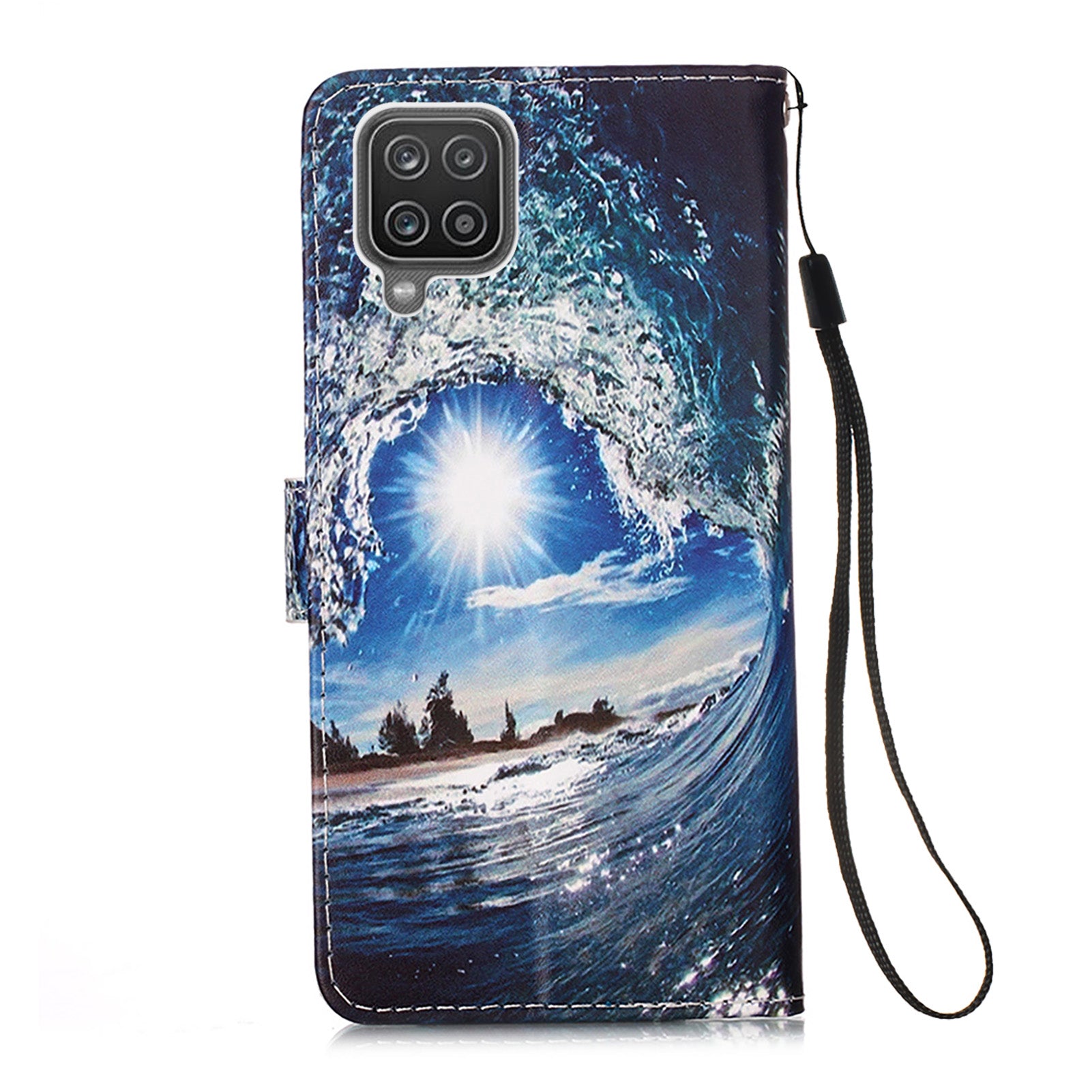 Samsung A12 Case Designer PU (SeaWave)