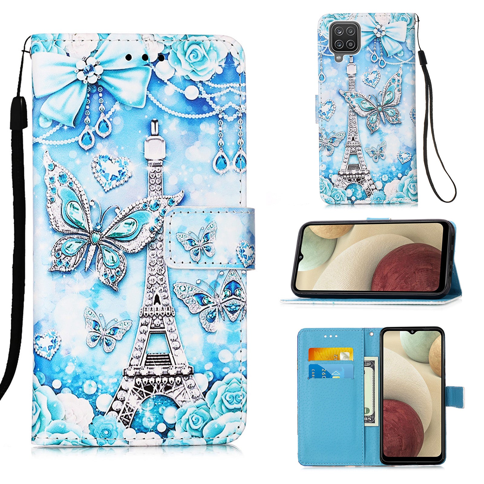 Samsung A12 Case Designer PU (EiffelTower)