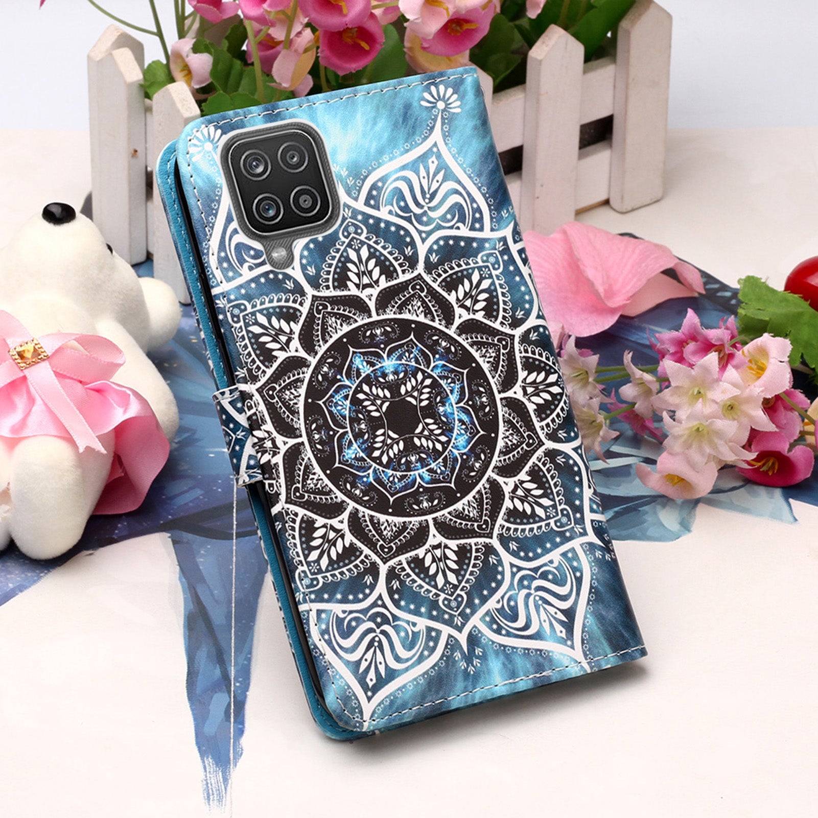 Samsung A12 Case Designer PU (Mandala)