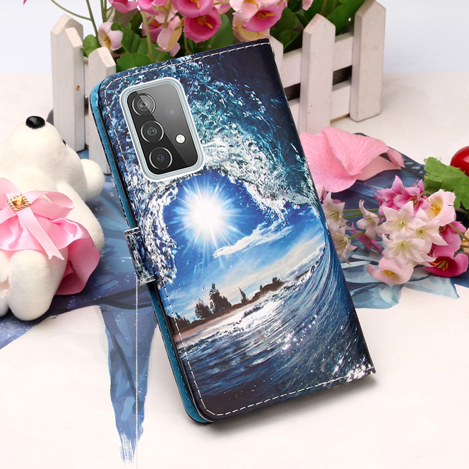 Samsung A52 Case Designer PU (SeaWave)