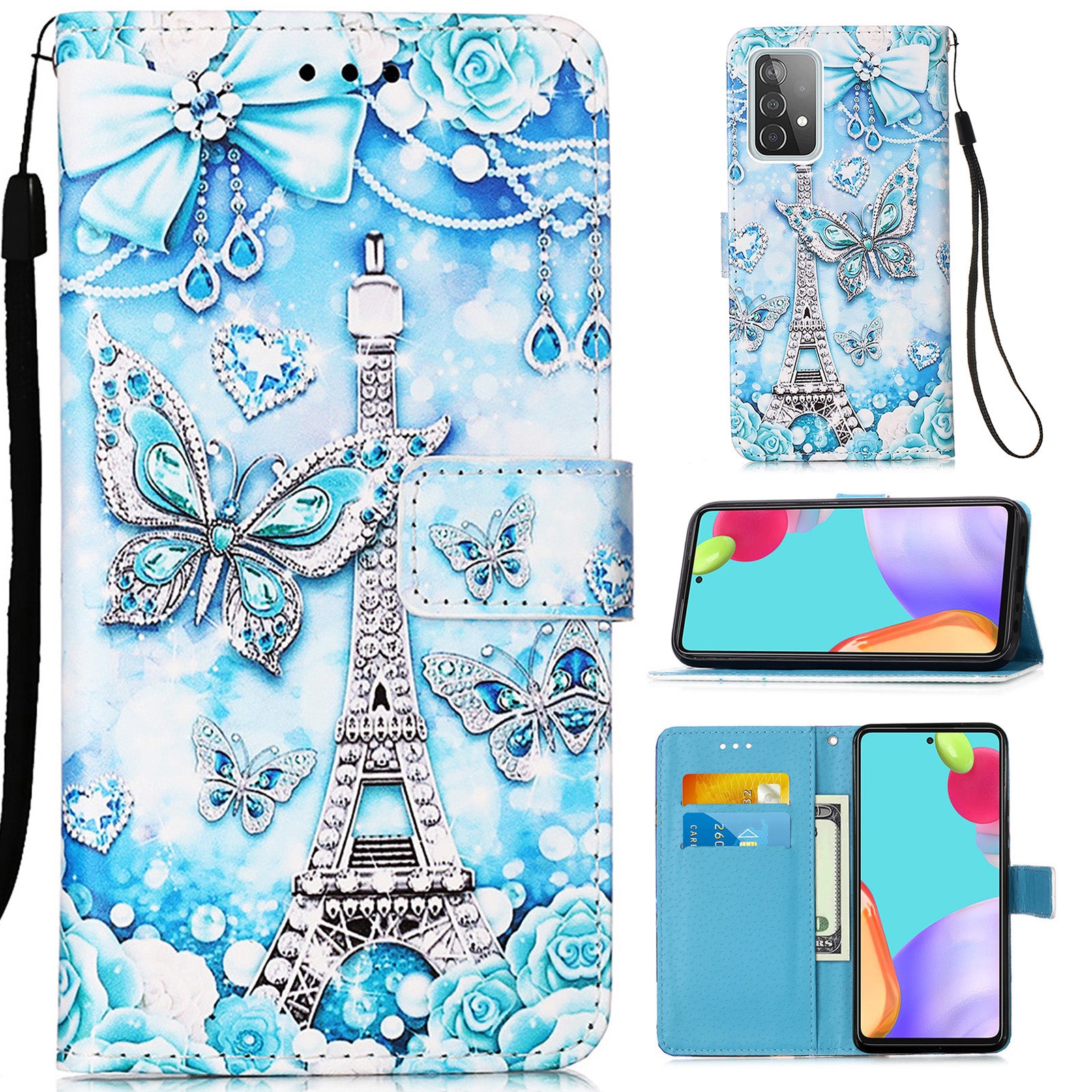 Samsung A52 Case Designer PU (EiffelTower)