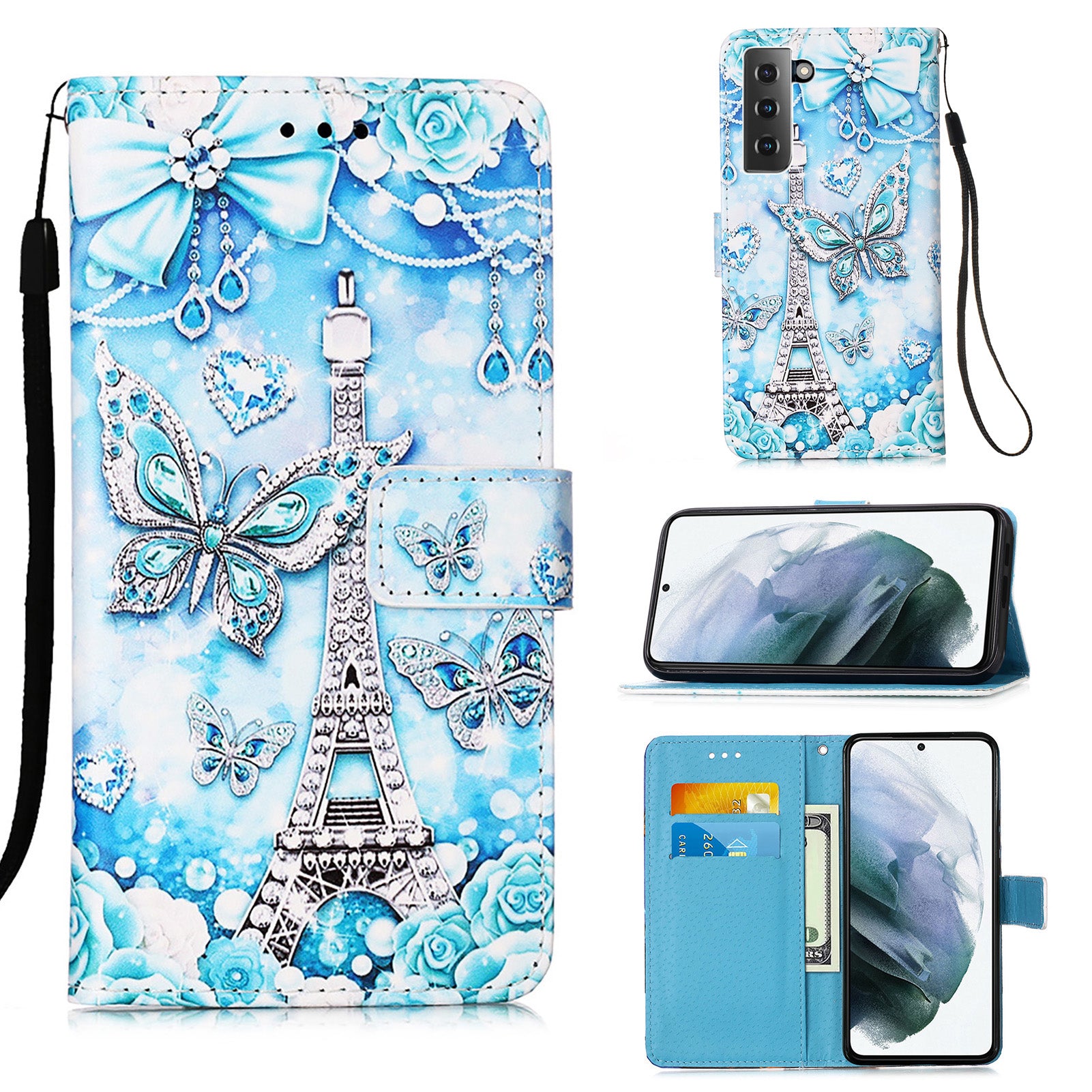 Samsung S21 Case Designer PU (EiffelTower)