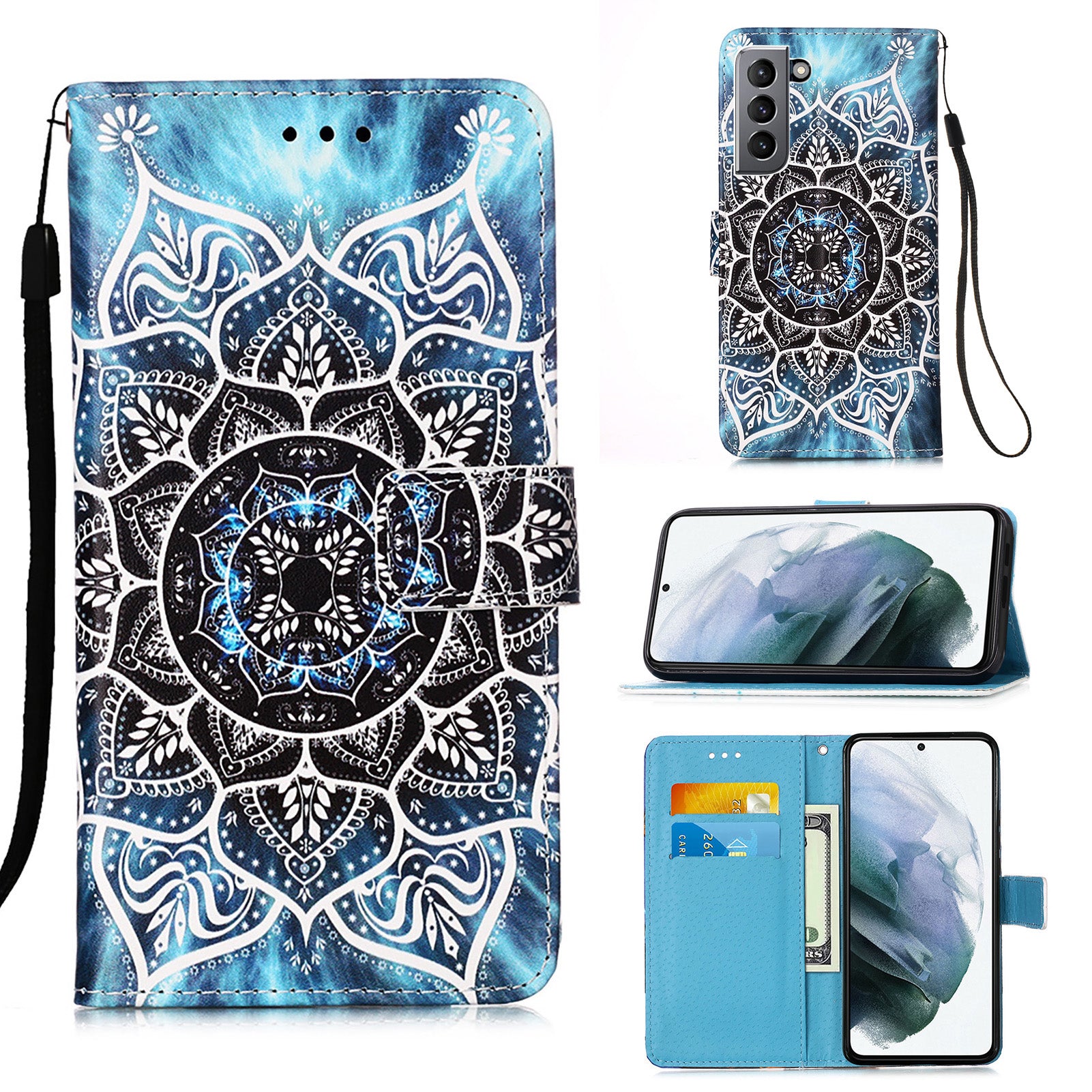 Samsung S21 Case Designer PU (Mandala)