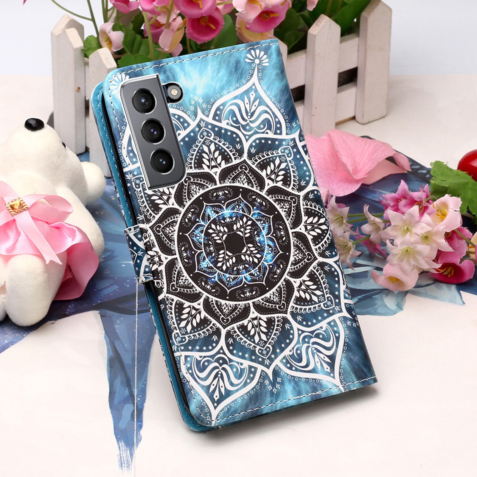 Samsung S21 Case Designer PU (Mandala)