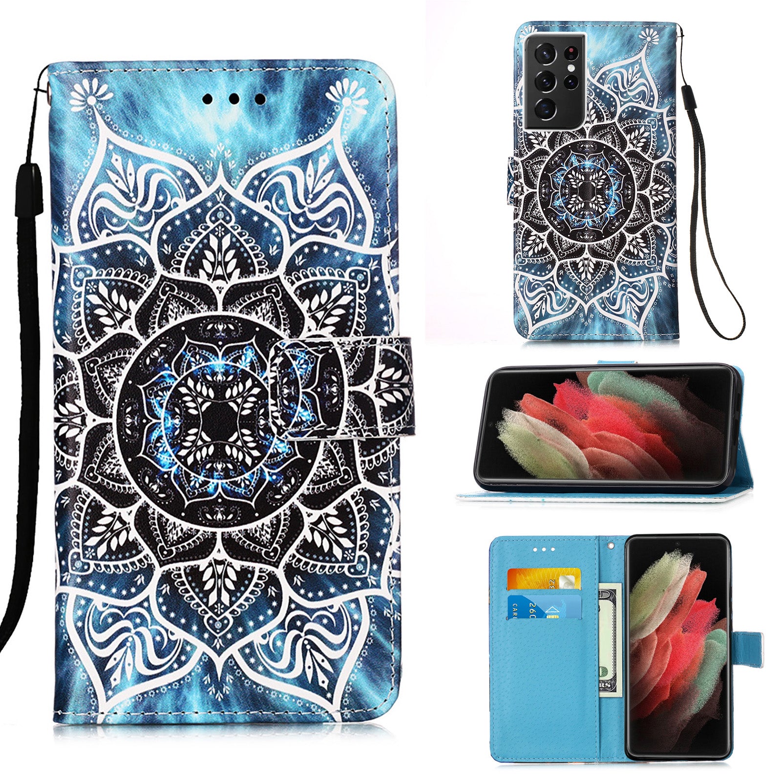 Samsung S21 Ultra Case Designer PU (Mandala)