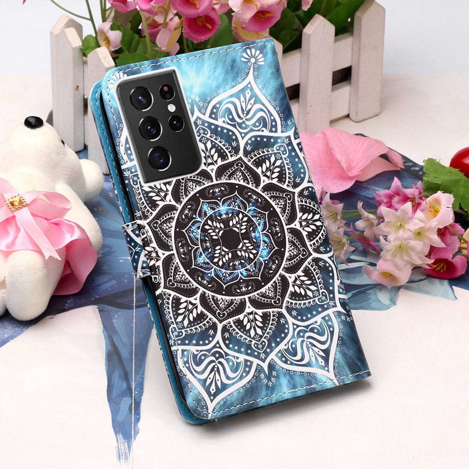 Samsung S21 Ultra Case Designer PU (Mandala)