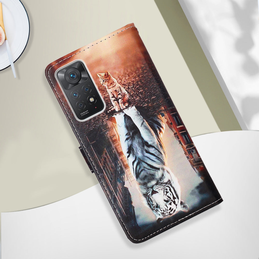 Xiaomi Redmi Note 11 Pro Case Designer PU (Cat&Tiger)