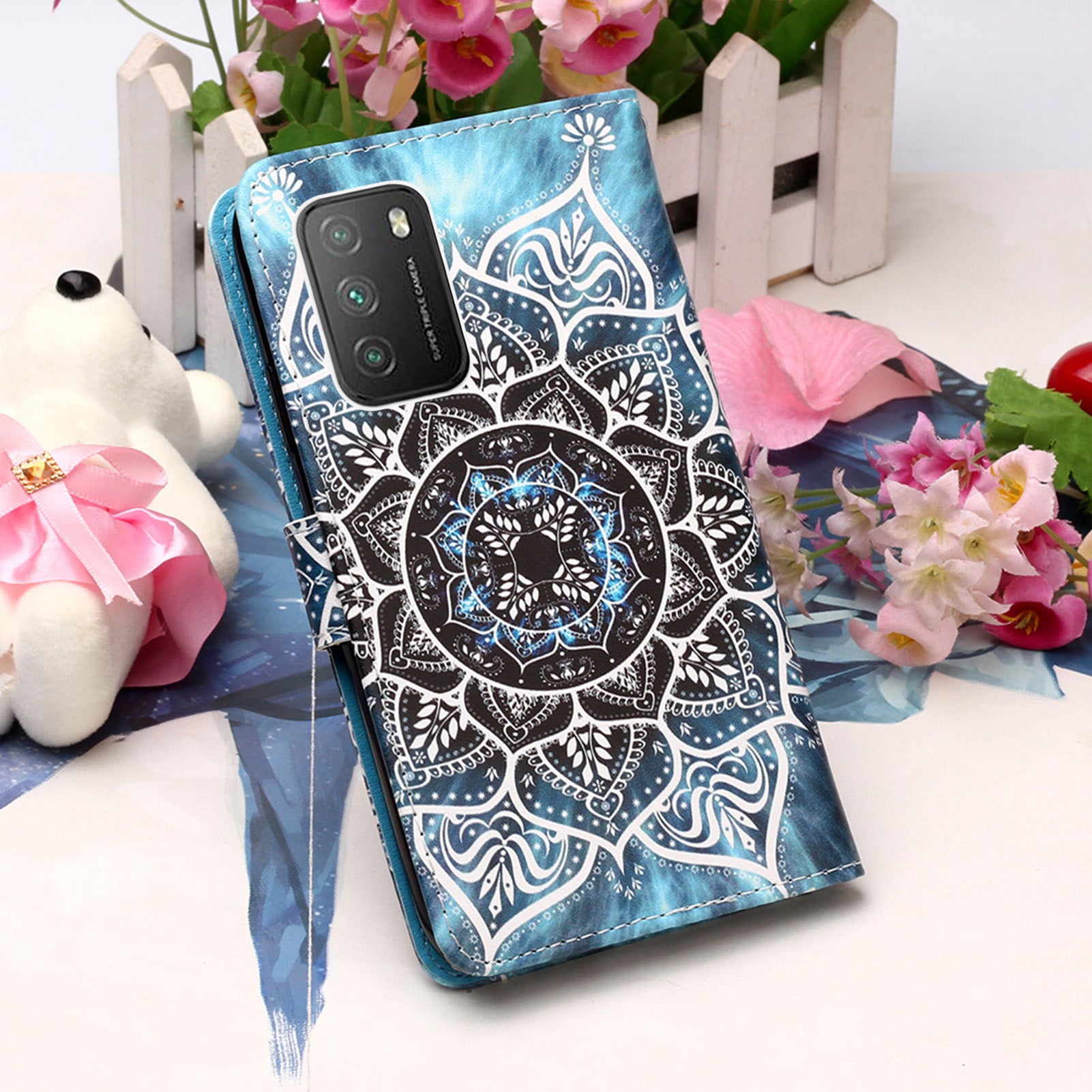 Xiaomi Redmi 9T Case Designer PU (Mandala)