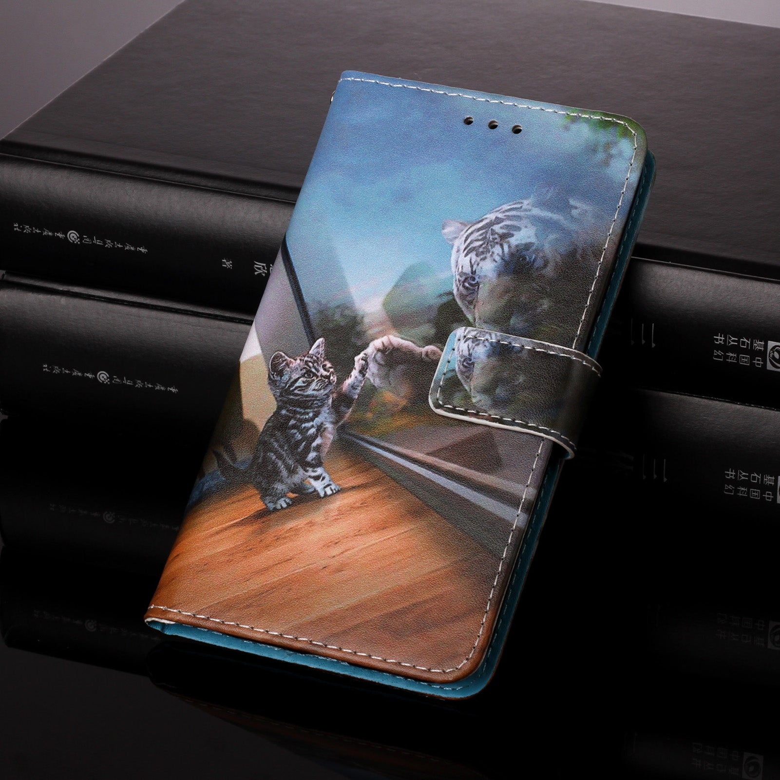 Xiaomi Redmi 9T Case Designer PU (Cat&Tiger)