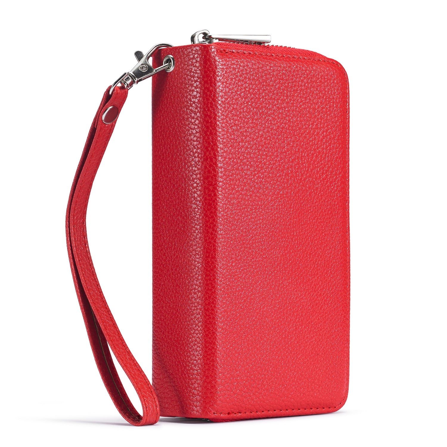 iPhone 13 Case Zipper Wallet (Red)