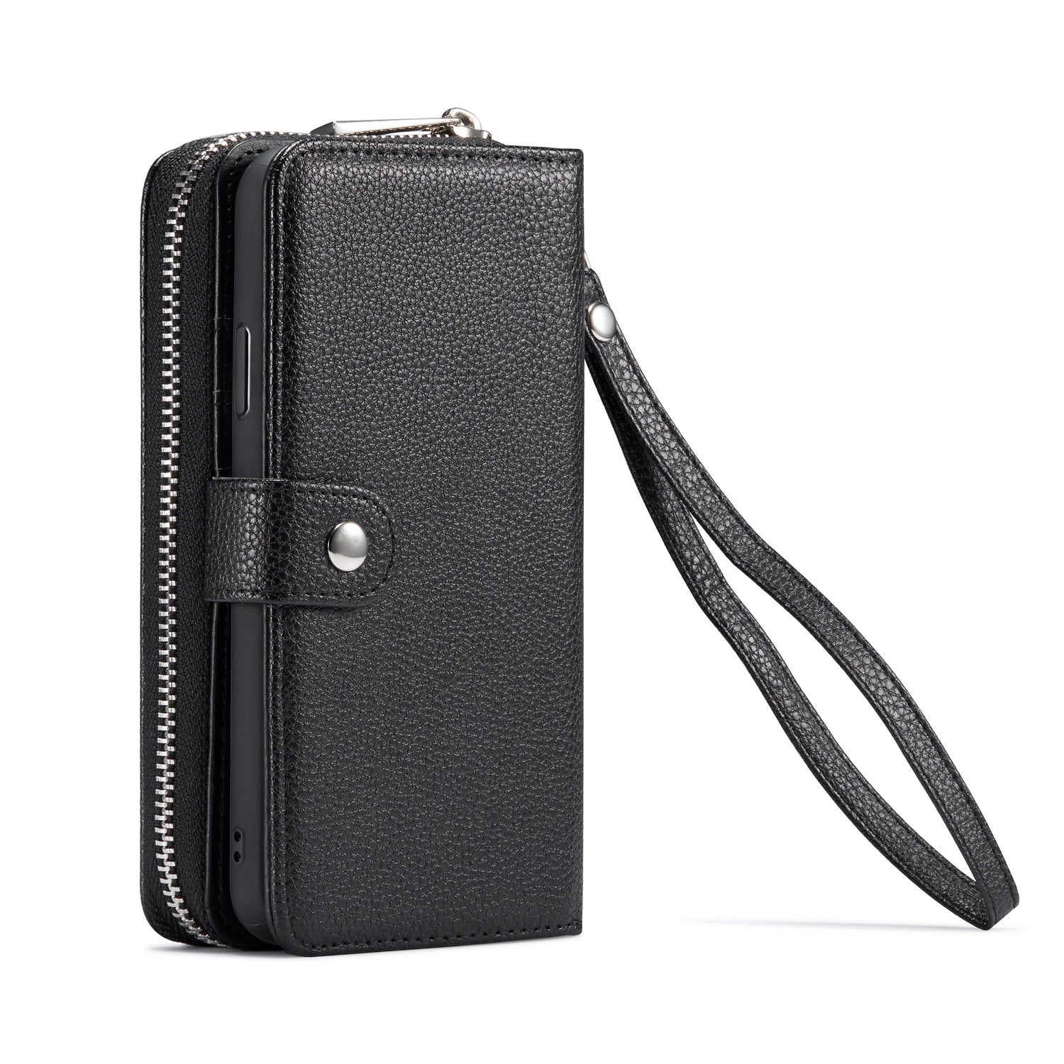 iPhone 11 Pro Case Zipper Wallet (Black)