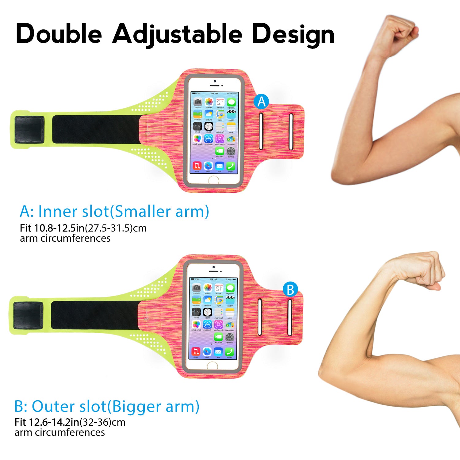 Phone Armband (Size XL, Orange)