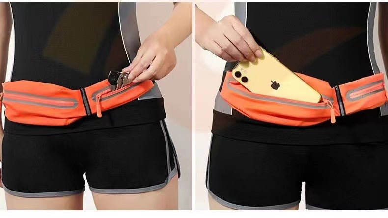 Waist Bag - Dual Pocket (Orange)