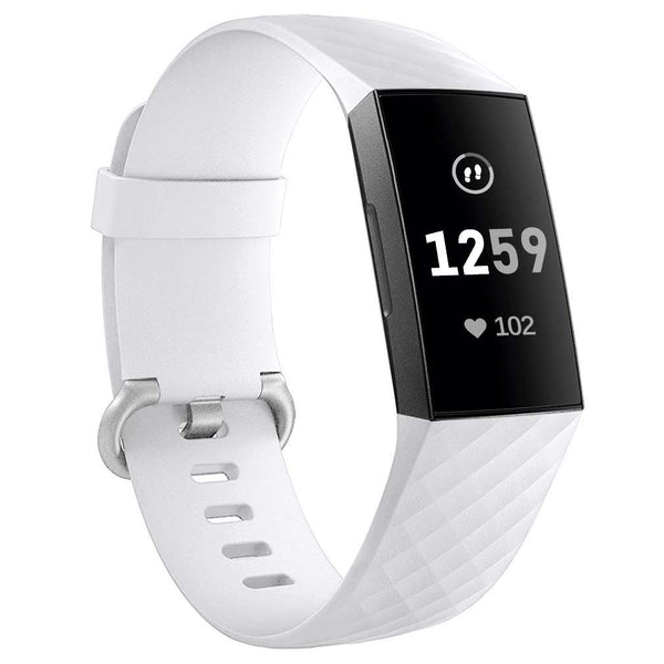 Fitbit charge 3 online white strap