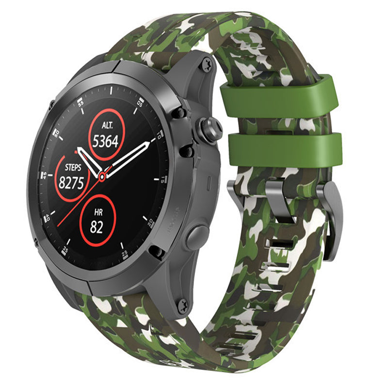 Garmin fenix 7X Sport Strap (Camouflage_Green)