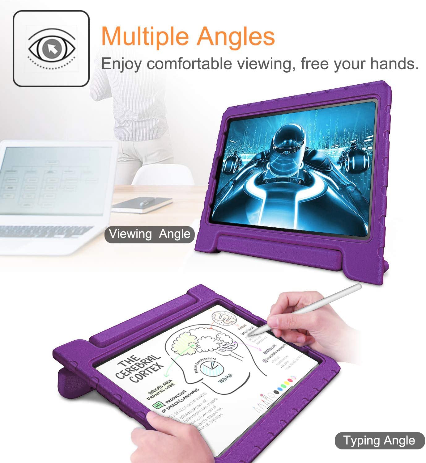 iPad Air 4 Case EVA Shockproof (Purple)