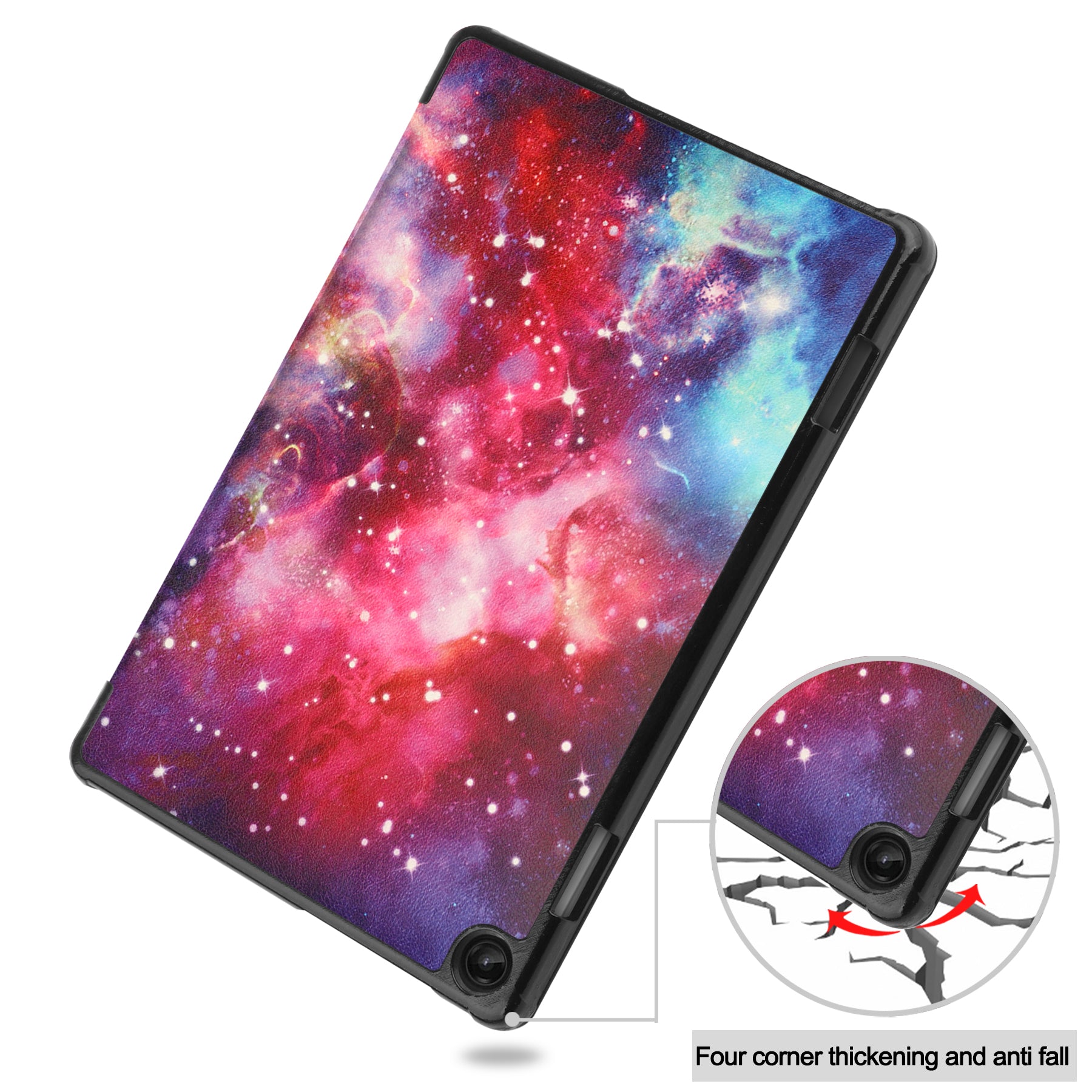 Lenovo Tab M10 (3rd Gen) TB328 Designer Tri-Fold Case (Galaxy)