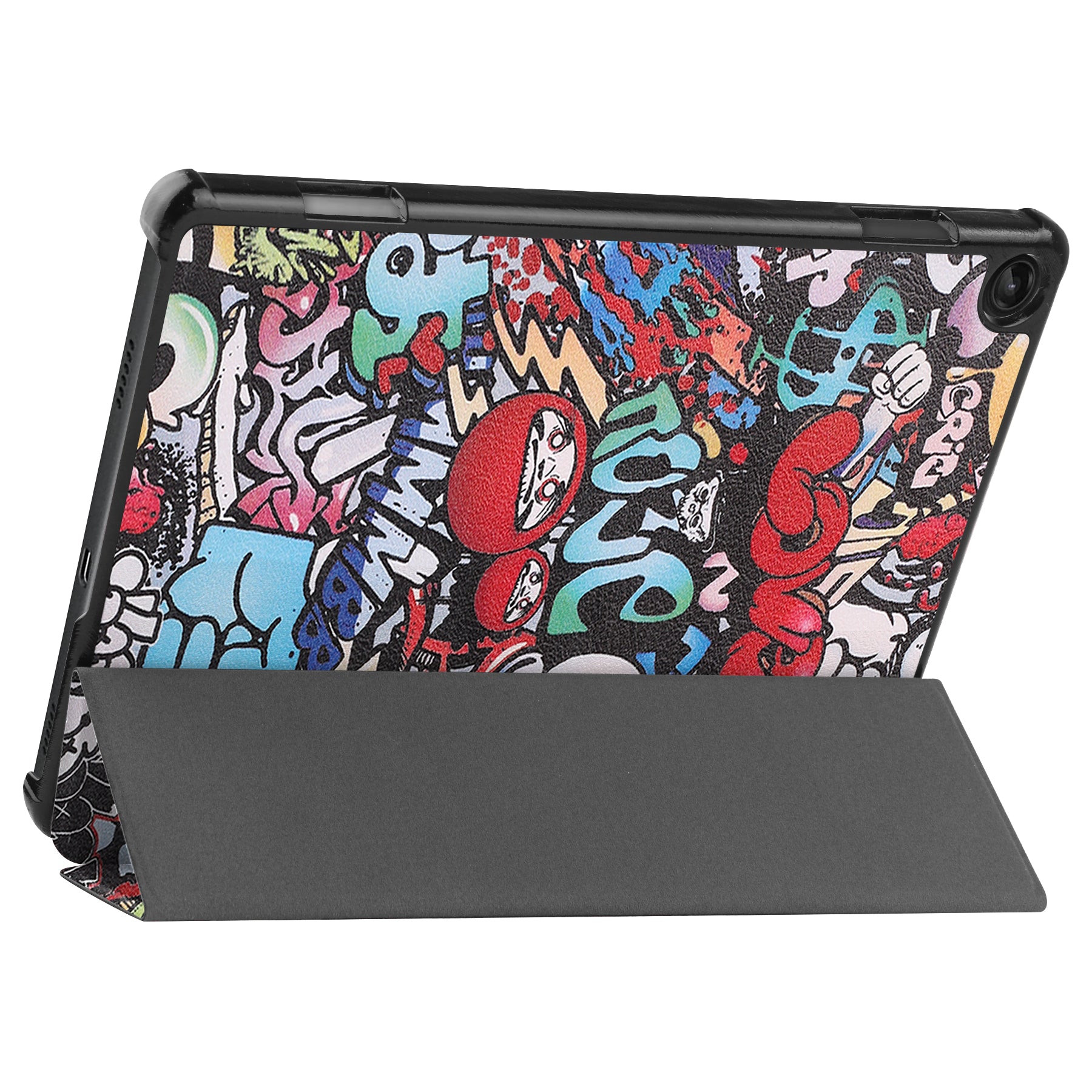 Lenovo Tab M10 (3rd Gen) TB328 Designer Tri-Fold Case (Graffiti)