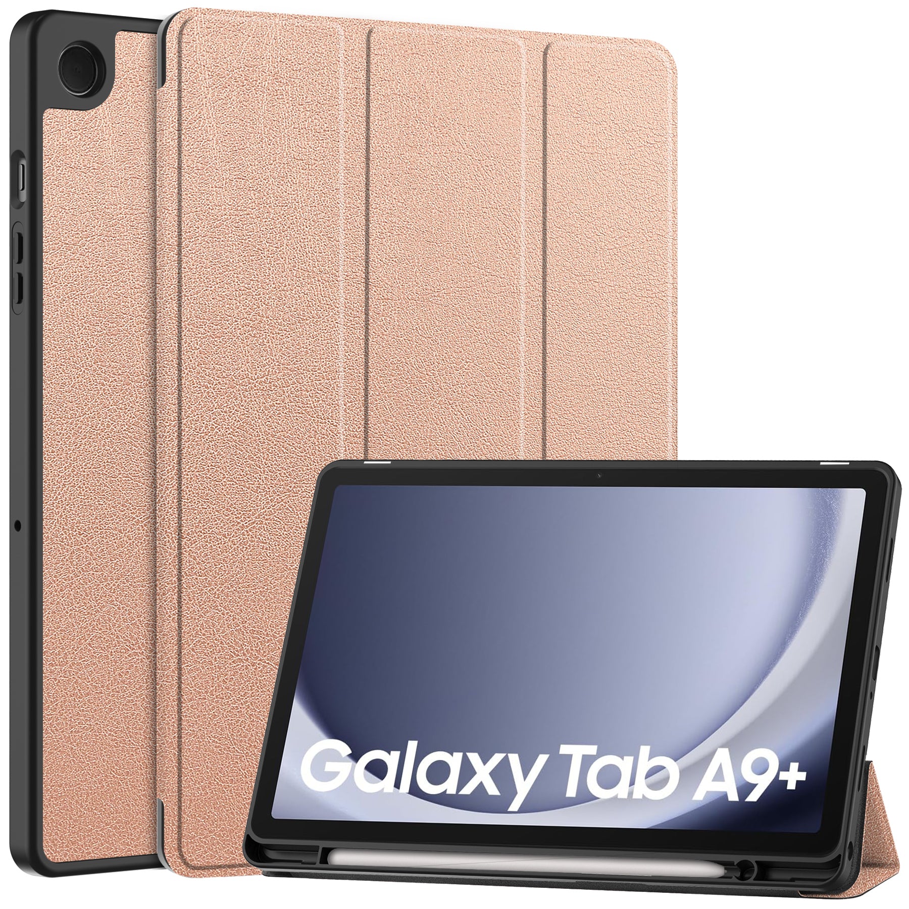 Tri Fold Pen Holder Case for Samsung Galaxy Tab A9 Plus X210